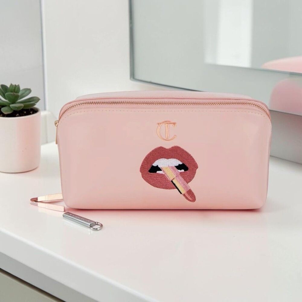NEW Charlotte Tilbury Pillow Talk Pink Large Makeup/CosmeticBag LIMITED EDITION